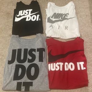 4 NIKE T-SHIRTS